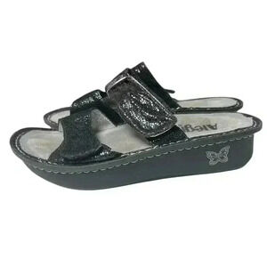 Alegria Karmen Black Metallic Fun Size 35/5 Leather